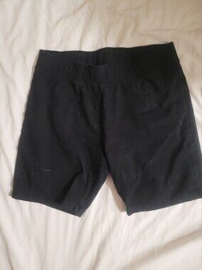 Men's Black Elastic Waist Sweatshorts